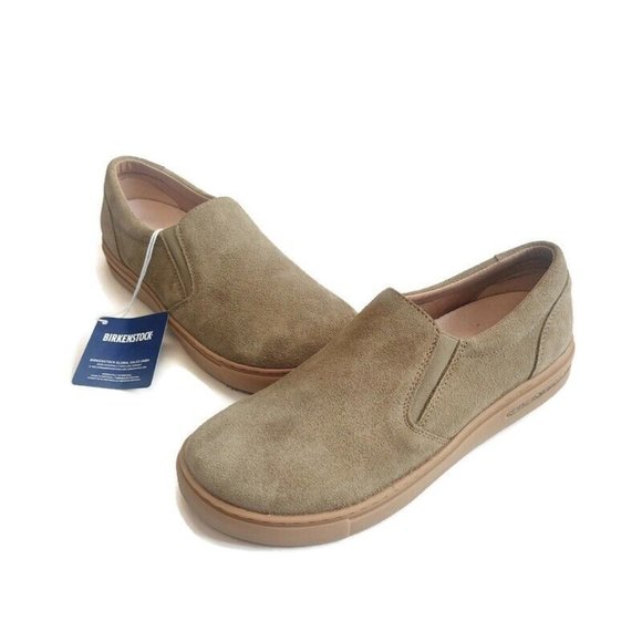 Birkenstock Oswego Suede Leather Loafers Womens Size 8 Mens 6 EU 39 Faded Khaki - Picture 5 of 9